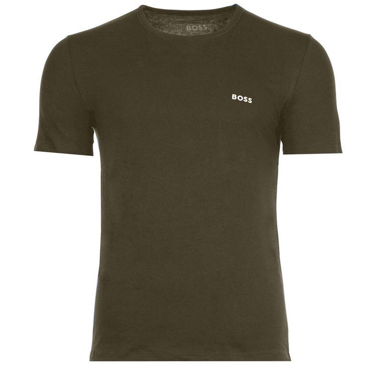 Boss Boss T-Shirt T-Shirt Herren - Oliv/Wei&szlig; - 3 | SportScheck