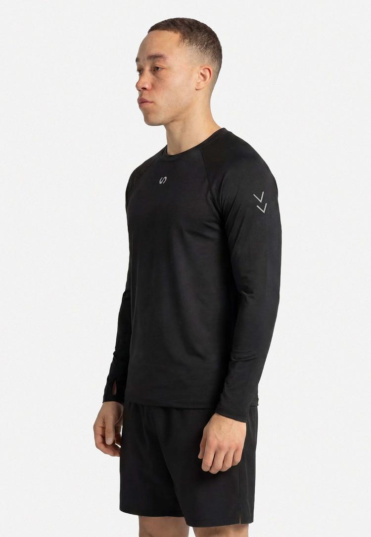 Snocks Snocks Laufshirt langarm Herren Funktionsshirt Herren - Schwarz - 2 | SportScheck