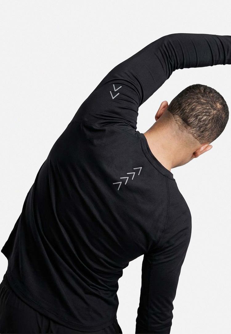 Snocks Snocks Laufshirt langarm Herren Funktionsshirt Herren - Schwarz - 3 | SportScheck