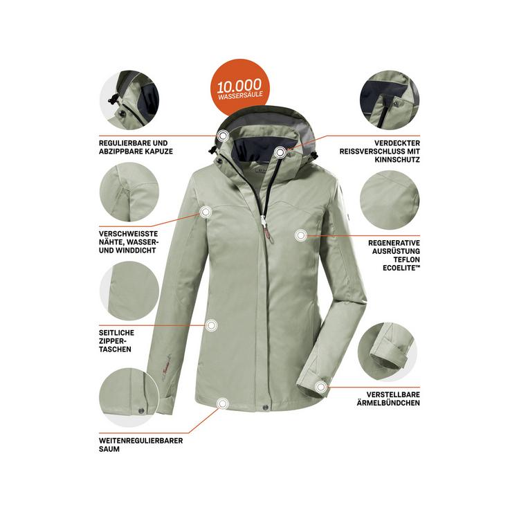 KILLTEC KILLTEC KOS 133 Softshelljacke Damen - Gr&uuml;n2046 - 4 | SportScheck