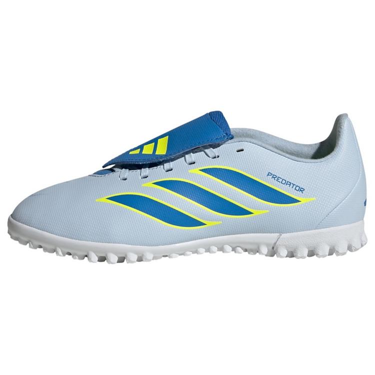 adidas adidas PREDATOR CLUB Fold-Over Tongue Turf Fu&szlig;ballschuhe Kinder - Crystal Sky / Ray Blue / Team Solar Yellow 2 - 0 | SportScheck