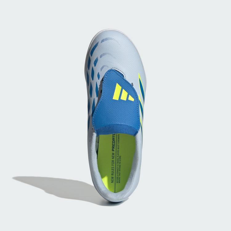 adidas adidas PREDATOR CLUB Fold-Over Tongue Turf Fu&szlig;ballschuhe Kinder - Crystal Sky / Ray Blue / Team Solar Yellow 2 - 0 | SportScheck