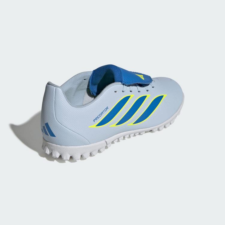 adidas adidas PREDATOR CLUB Fold-Over Tongue Turf Fu&szlig;ballschuhe Kinder - Crystal Sky / Ray Blue / Team Solar Yellow 2 - 3 | SportScheck