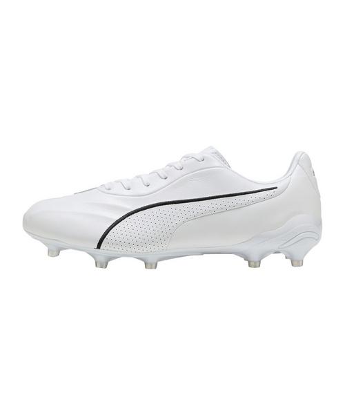 PUMA King Platinum FG/AG Wei&szlig; Fu&szlig;ballschuhe