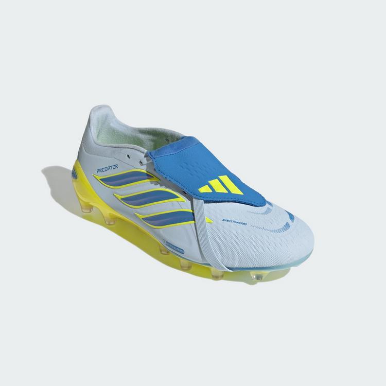 adidas adidas PREDATOR PRO Fold-Over Tongue Fu&szlig;ballschuhe - Crystal Sky / Ray Blue / Team Solar Yellow 2 - 2 | SportScheck