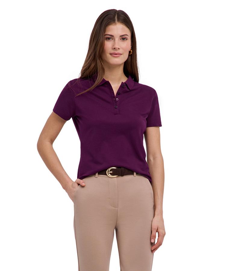 Falke Falke Pima Piqu&eacute; Polo Poloshirt Damen - vendetta (8704) - 0 | SportScheck