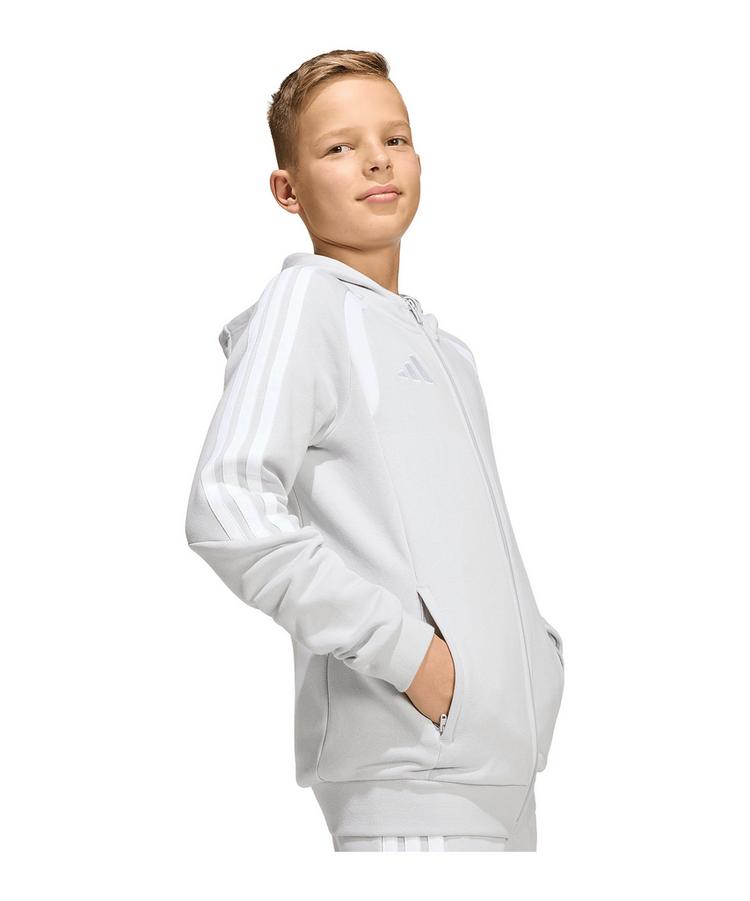 adidas adidas Tiro 26 League Kapuzenjacke Kids Trainingsjacke Kinder - grauweiss - 1 | SportScheck