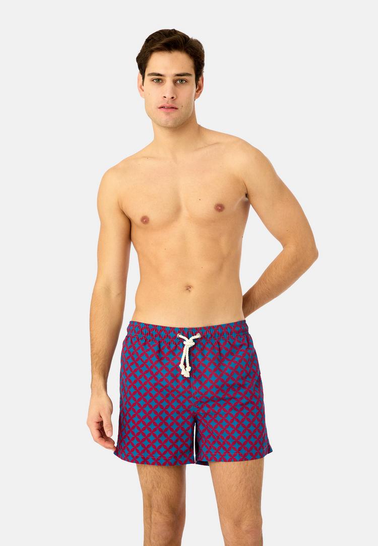 Gassa d'Amante Gassa d'Amante Amalfi Badehose Herren - Rot-blau - 0 | SportScheck