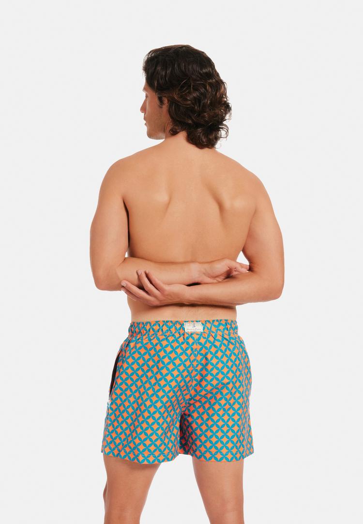 Gassa d'Amante Gassa d'Amante Amalfi Badehose Herren - Gr&uuml;n-orange - 1 | SportScheck