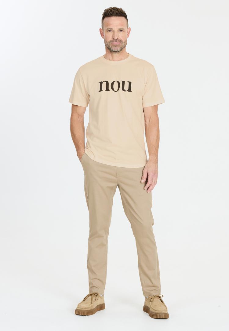 NOU NOU Sadil Printshirt Herren - 1310 Almond Milk - 0 | SportScheck
