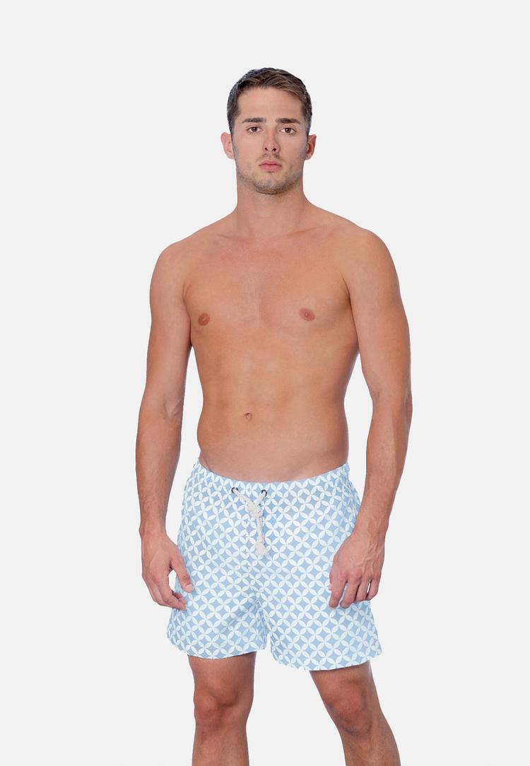 Gassa d'Amante Gassa d'Amante Amalfi Badehose Herren - Hellblau-weiss - 0 | SportScheck