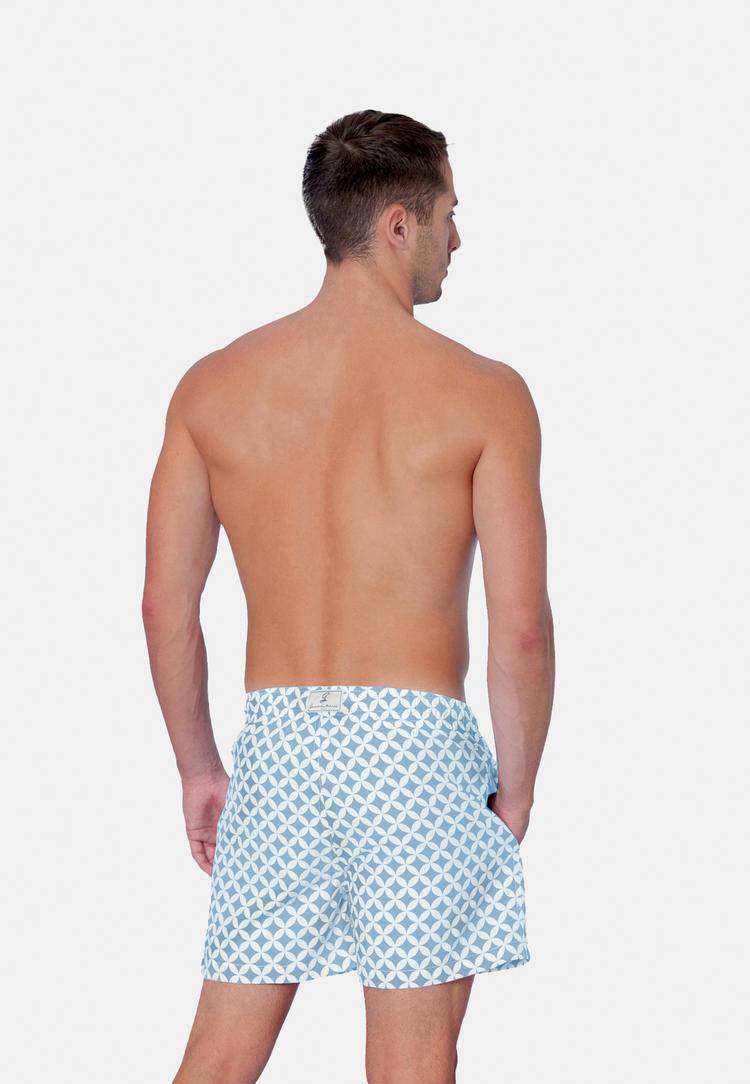 Gassa d'Amante Gassa d'Amante Amalfi Badehose Herren - Hellblau-weiss - 1 | SportScheck
