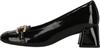 Clarks Nyta45 Court Halbschuhe Damen - 1218 Black Pat