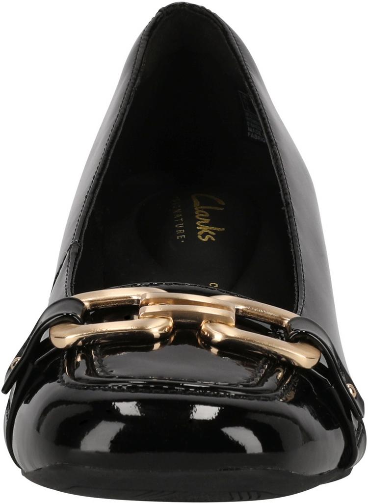 Clarks Clarks Nyta45 Court Halbschuhe Damen - 1218 Black Pat - 5 | SportScheck