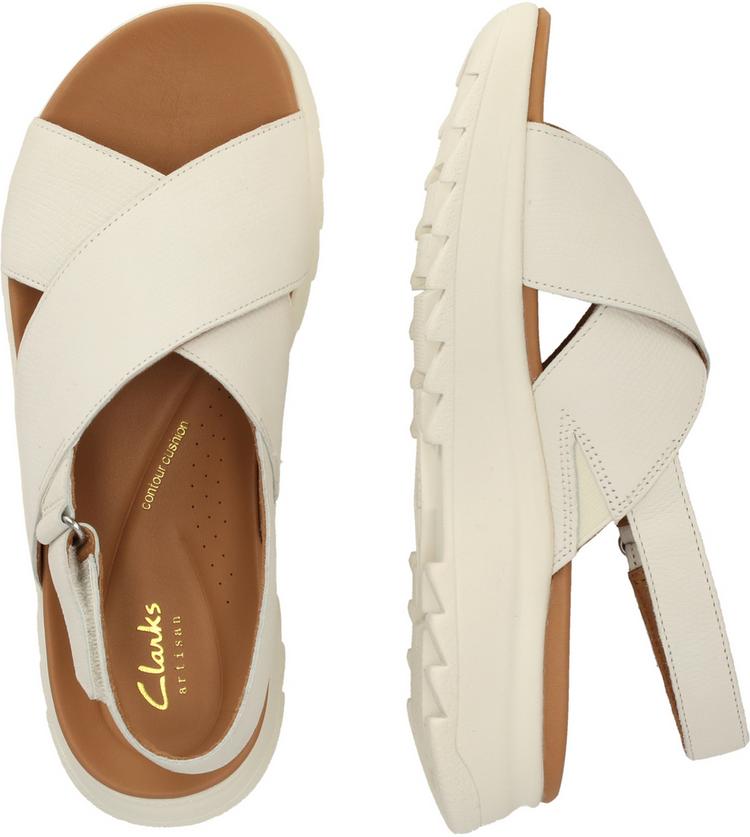 Clarks Clarks DashLite Sandalen Damen - 1237 Off White Combi - 2 | SportScheck