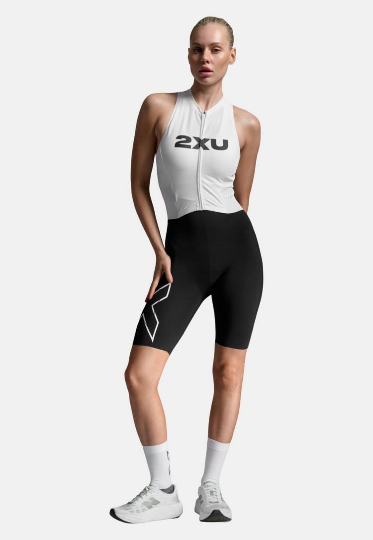 2XU 2XU Light Speed React Trisuit Triathlonanzug Damen - black-white - 0 | SportScheck