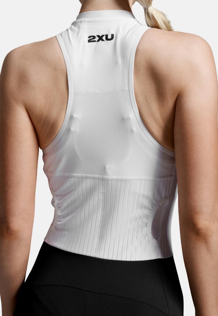 2XU 2XU Light Speed React Trisuit Triathlonanzug Damen - black-white - 3 | SportScheck