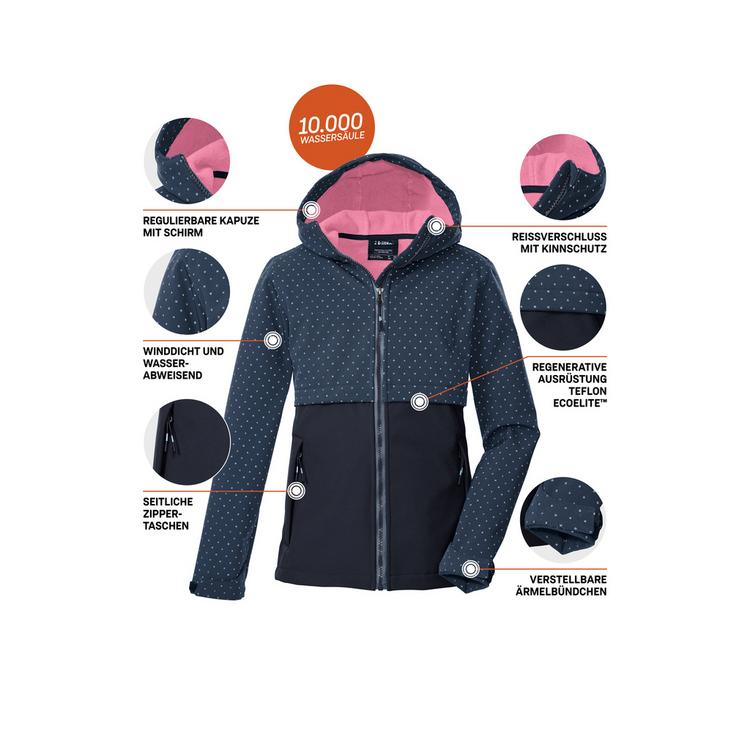 KILLTEC KILLTEC KOW 227 GRLS SFTSHLL JCKT Softshelljacke Kinder - Blau3024 - 3 | SportScheck