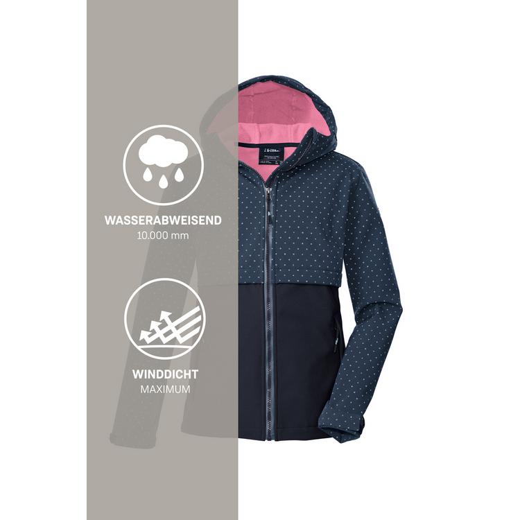 KILLTEC KILLTEC KOW 227 GRLS SFTSHLL JCKT Softshelljacke Kinder - Blau3024 - 4 | SportScheck