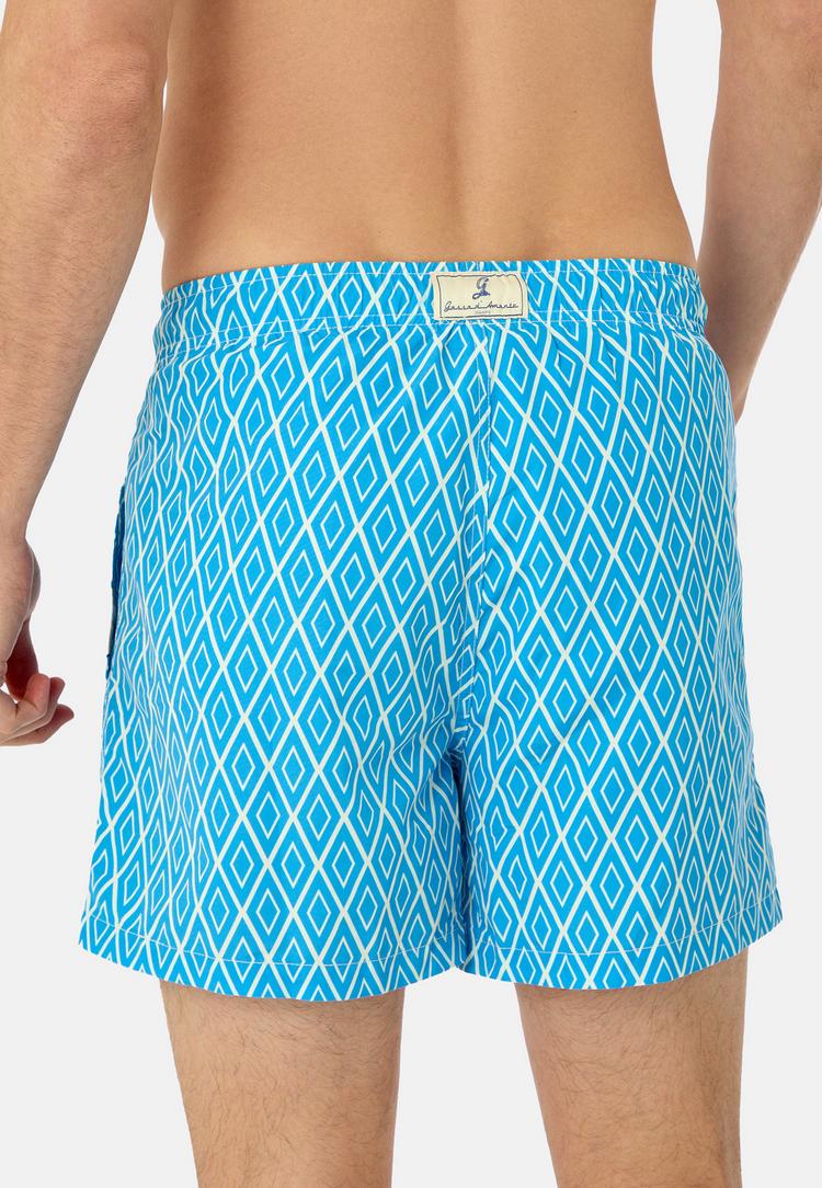 Gassa d'Amante Gassa d'Amante Praiano Badehose Herren - Hellblau-weiss - 2 | SportScheck
