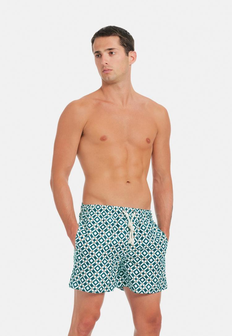 Gassa d'Amante Gassa d'Amante Taormina Badehose Herren - Gr&uuml;n-weiss - 0 | SportScheck