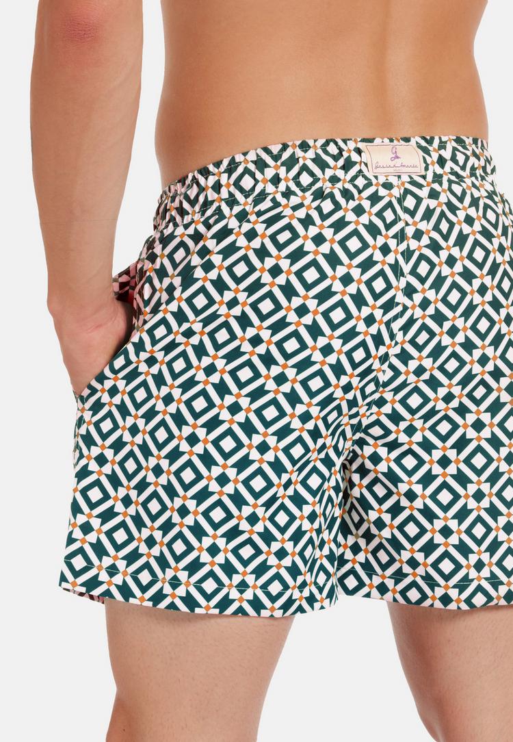 Gassa d'Amante Gassa d'Amante Taormina Badehose Herren - Gr&uuml;n-weiss - 1 | SportScheck