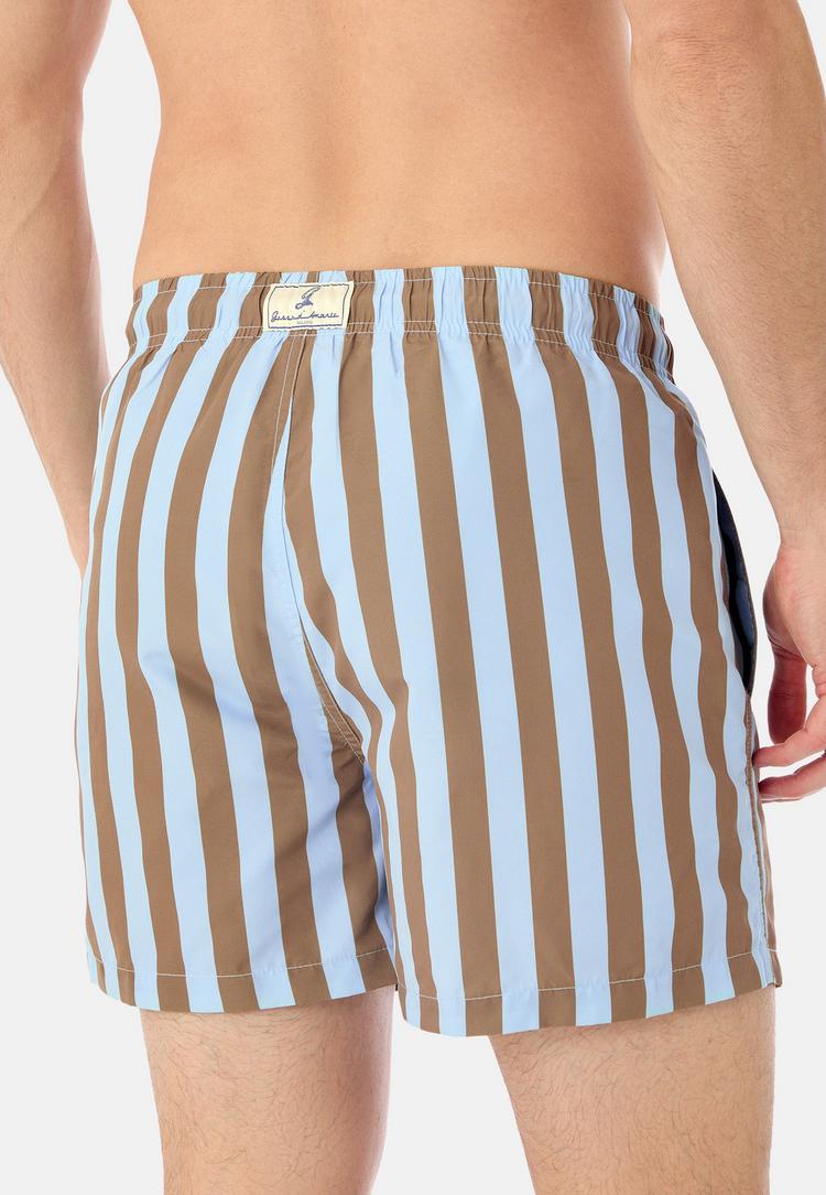 Gassa d'Amante Gassa d'Amante Polignano Badehose Herren - Braun-hellblau - 3 | SportScheck