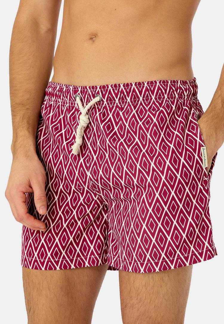 Gassa d'Amante Gassa d'Amante Praiano Badehose Herren - Rot-weiss - 1 | SportScheck