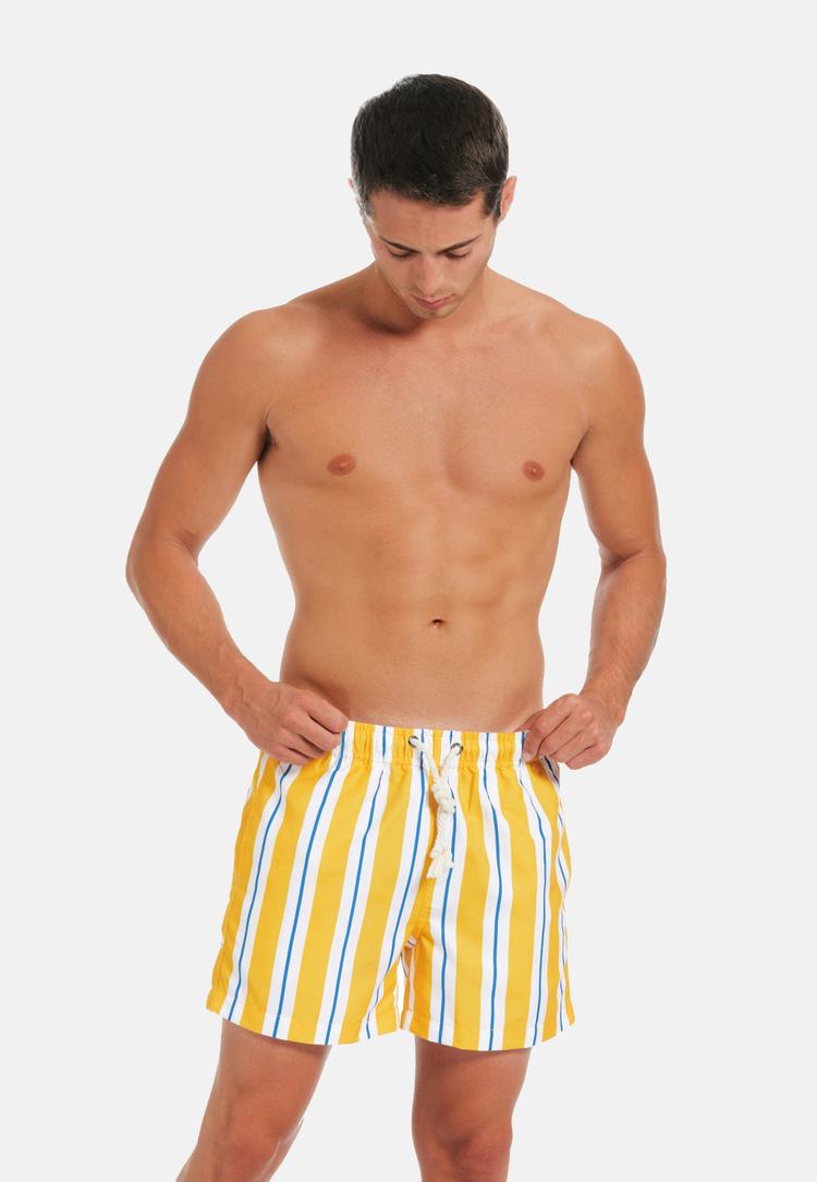 Gassa d'Amante Gassa d'Amante Riccione Badehose Herren - Gelb-weiss - 0 | SportScheck