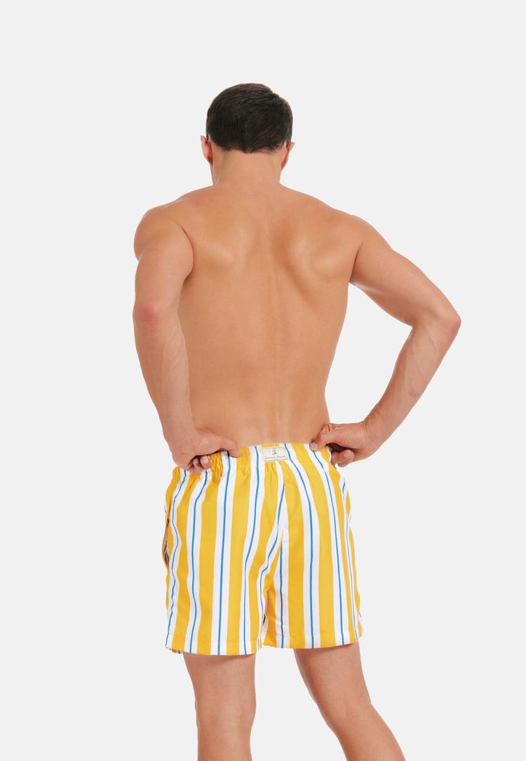 Gassa d'Amante Gassa d'Amante Riccione Badehose Herren - Gelb-weiss - 2 | SportScheck