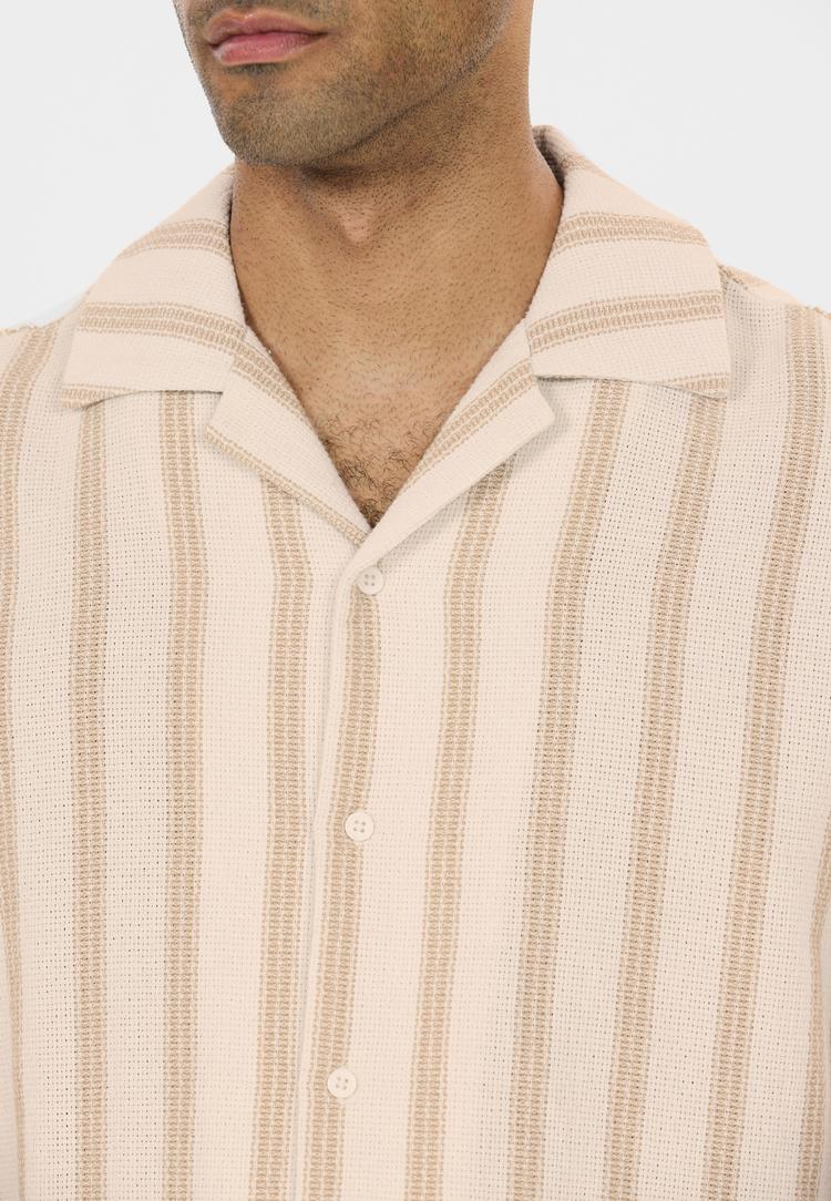 NOU NOU Puth Kurzarmhemd Herren - 1310 Almond Milk - 1 | SportScheck