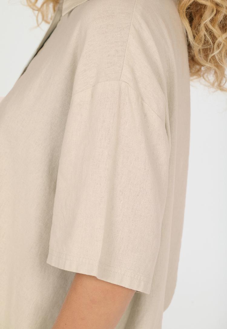 NOU NOU Natasha Kurzarmhemd Damen - 1308 Nou Sand - 3 | SportScheck