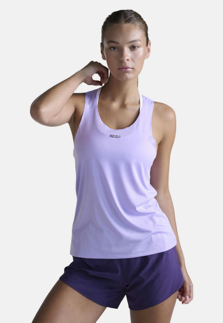 2XU 2XU Light Speed Tech Singlet Funktionsshirt Damen - lavender-lavender reflective - 4 | SportScheck