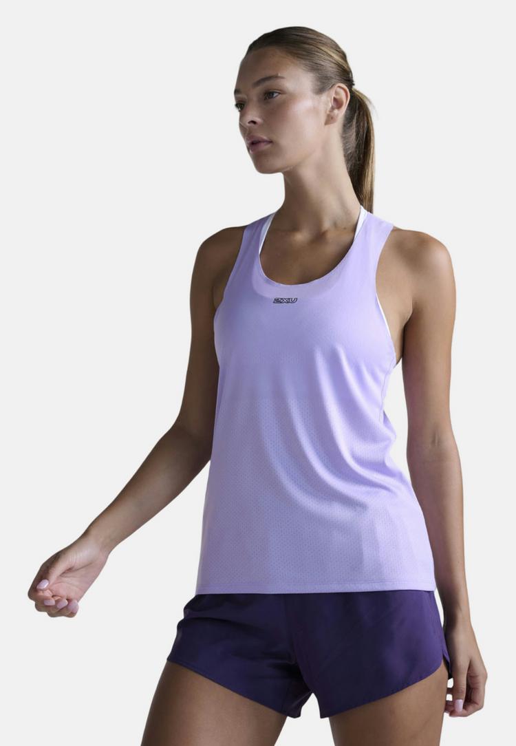 2XU 2XU Light Speed Tech Singlet Funktionsshirt Damen - lavender-lavender reflective - 5 | SportScheck