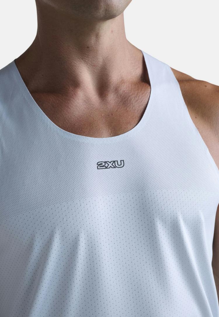 2XU 2XU Light Speed Tech Singlet Funktionsshirt Herren - moonstone-black reflective - 6 | SportScheck