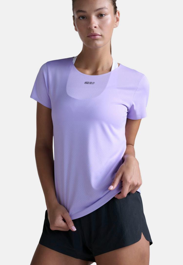 2XU 2XU Light Speed Tech Tee Funktionsshirt Damen - lavender-lavender reflective - 4 | SportScheck