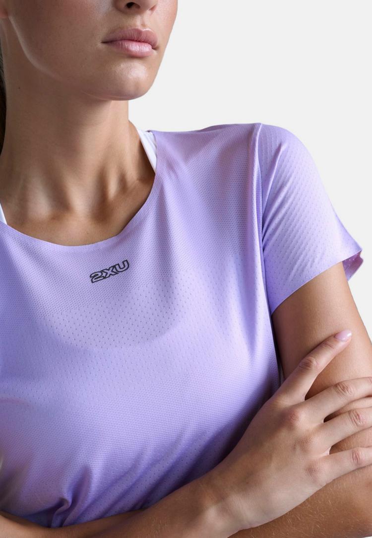 2XU 2XU Light Speed Tech Tee Funktionsshirt Damen - lavender-lavender reflective - 5 | SportScheck