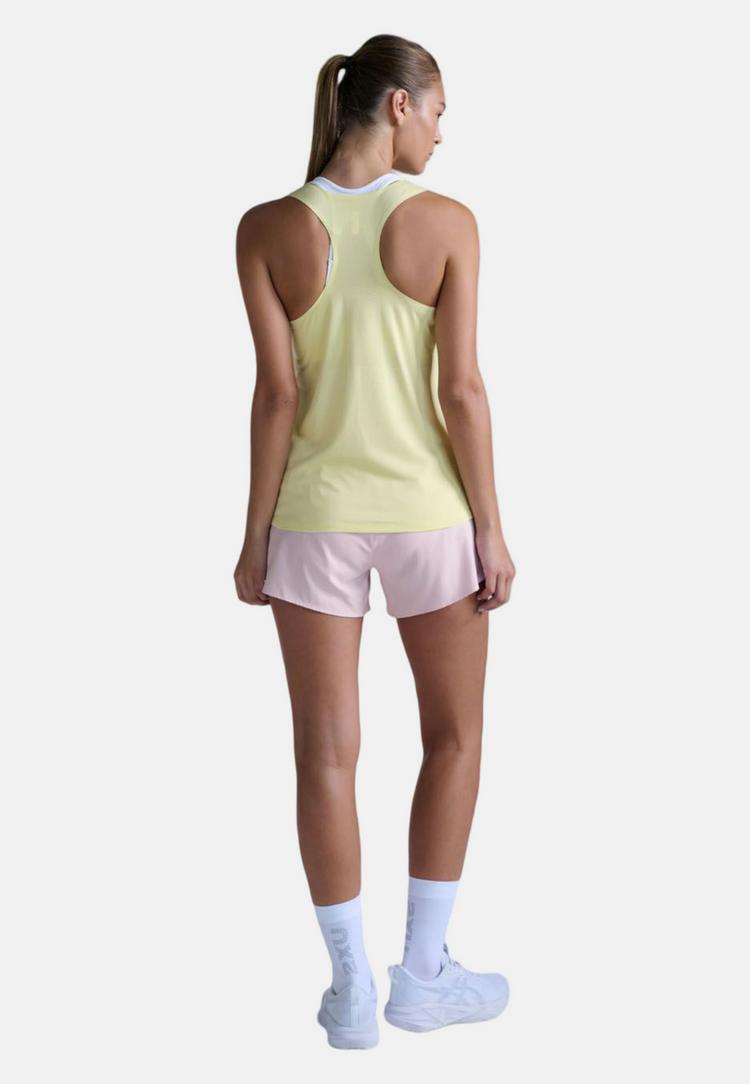 2XU 2XU Light Speed Tech Singlet Funktionsshirt Damen - lemon ice-lemon reflective - 2 | SportScheck
