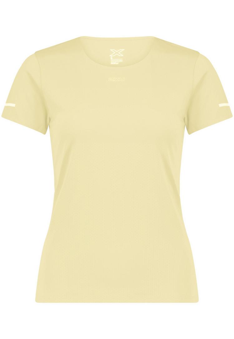 2XU 2XU Light Speed Tech Tee Funktionsshirt Damen - lemon ice-lemon reflective - 0 | SportScheck