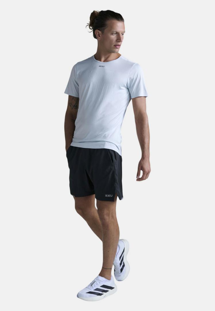 2XU 2XU Light Speed Tech Tee Funktionsshirt Herren - moonstone-black reflective - 1 | SportScheck