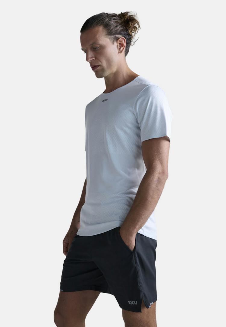 2XU 2XU Light Speed Tech Tee Funktionsshirt Herren - moonstone-black reflective - 3 | SportScheck