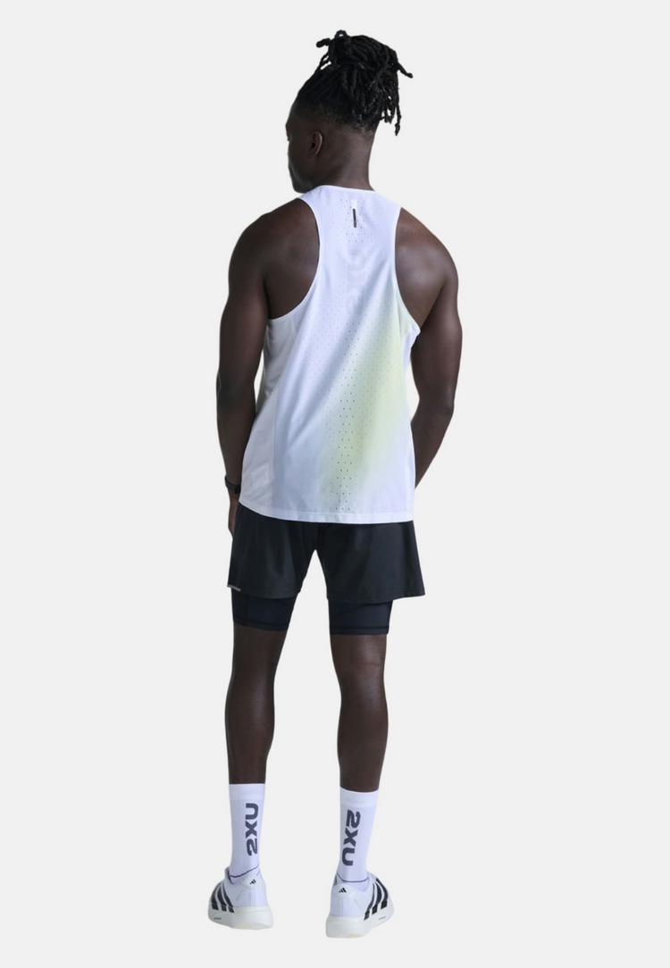 2XU 2XU Light Speed Tech Singlet Funktionsshirt Herren - cool matcha mist-black reflect - 2 | SportScheck