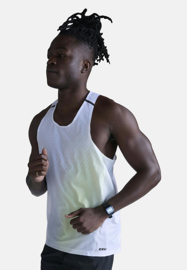 2XU 2XU Light Speed Tech Singlet Funktionsshirt Herren - cool matcha mist-black reflect - 3 | SportScheck