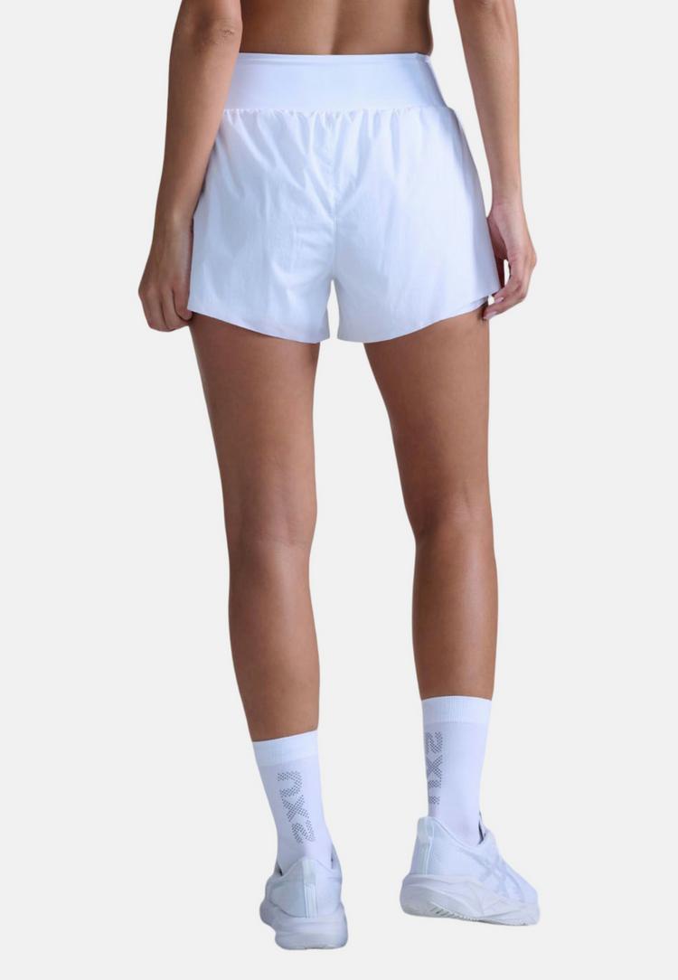 2XU 2XU Aero Hi-Rise 2-in-1 3 Inch Shorts Funktionsshorts Damen - white-silver reflective - 4 | SportScheck