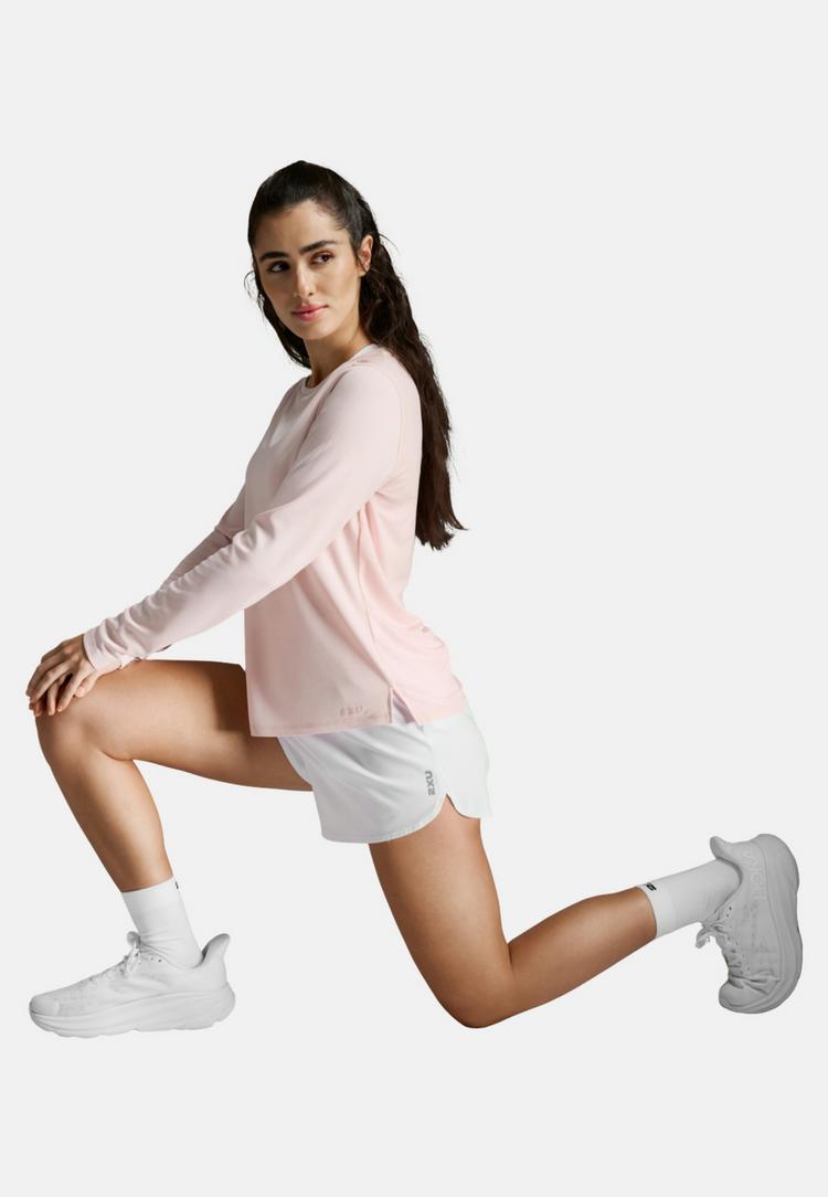 2XU 2XU Ignition Aero Mesh Long Sleeve Funktionsshirt Damen - pink frost-pinkfrostreflective - 4 | SportScheck