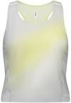 2XU Light Speed React Crop Singlet Funktionsshirt Damen - lemon mist-white reflective