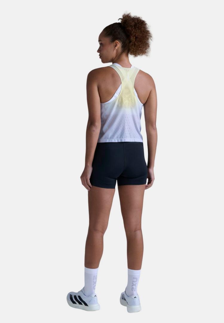 2XU 2XU Light Speed React Crop Singlet Funktionsshirt Damen - lemon mist-white reflective - 2 | SportScheck