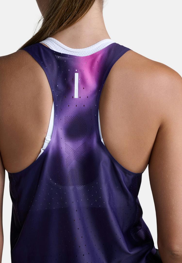 2XU 2XU Light Speed React Crop Singlet Funktionsshirt Damen - violet mist-lavender reflect - 4 | SportScheck