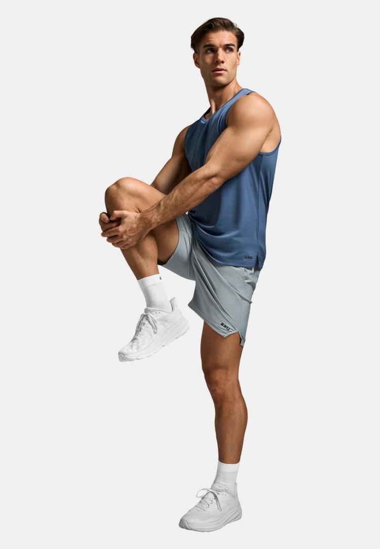 2XU 2XU Aero Mesh Tank Funktionsshirt Herren - indigo-black reflective - 2 | SportScheck