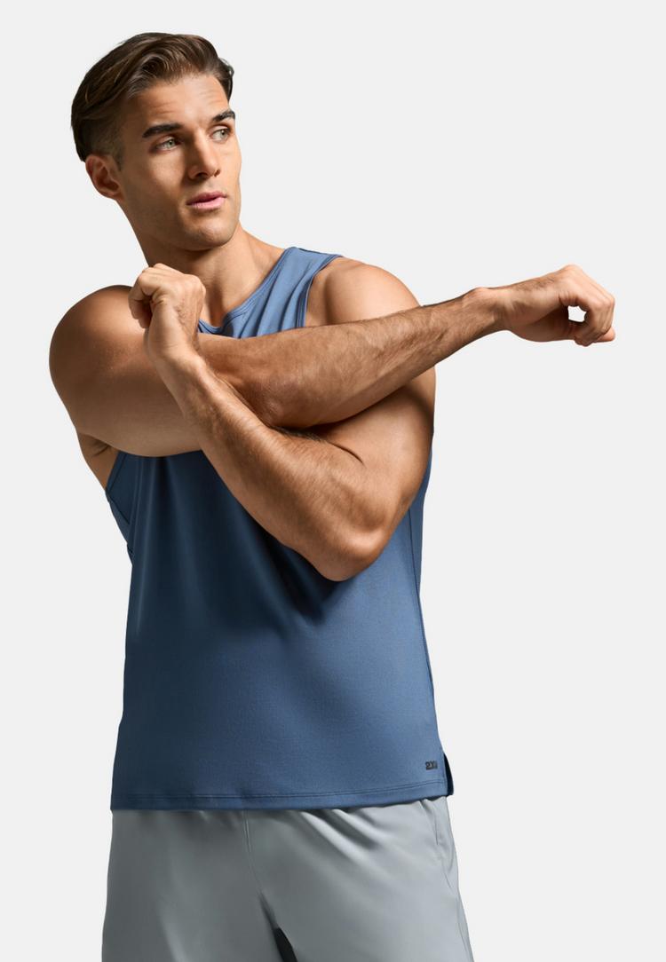 2XU 2XU Aero Mesh Tank Funktionsshirt Herren - indigo-black reflective - 4 | SportScheck